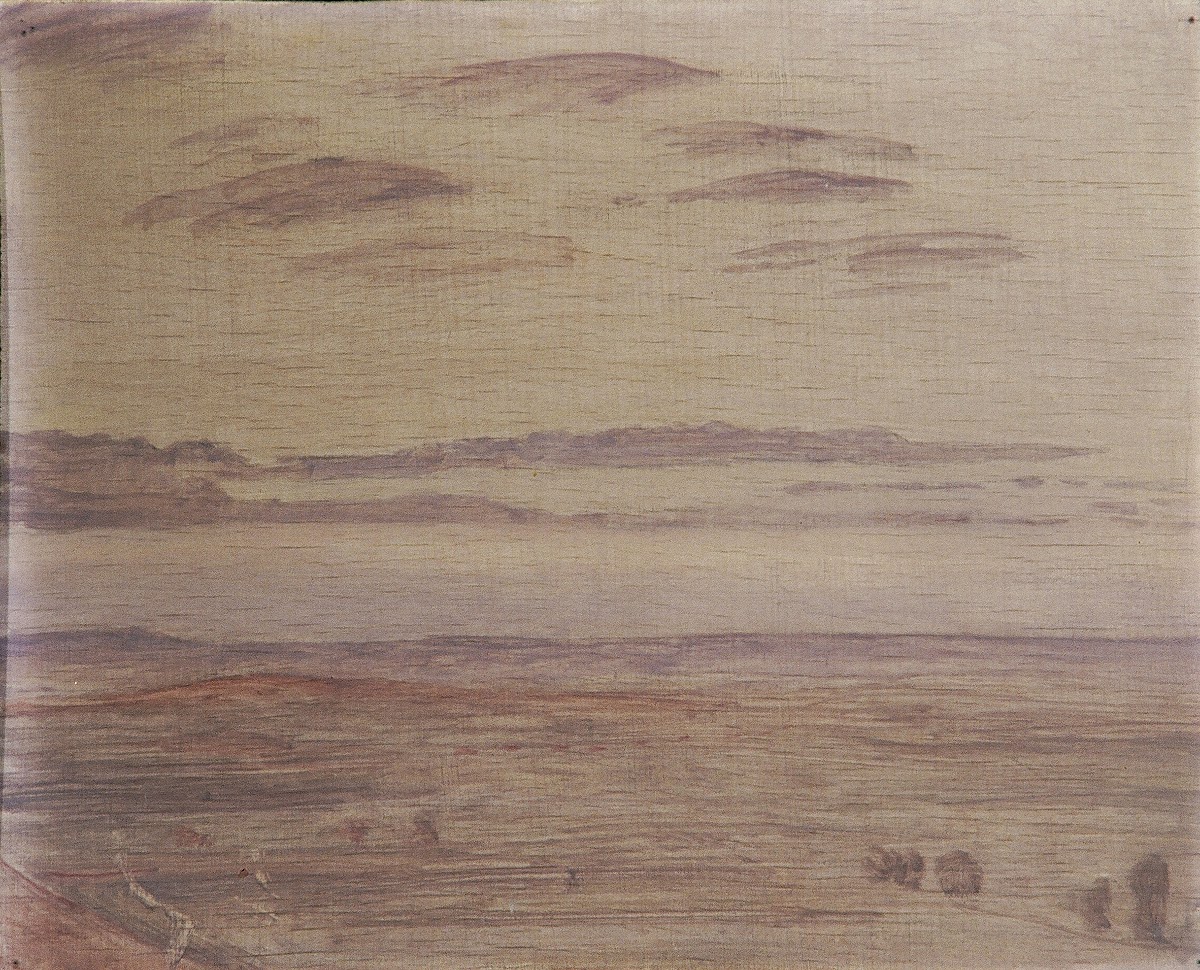 Trübe Landschaft bei Eggenburg 1938