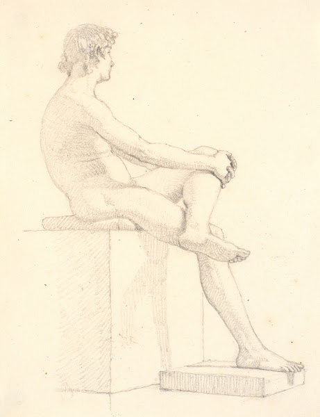 Ung siddende mandlig model 1810  1848
