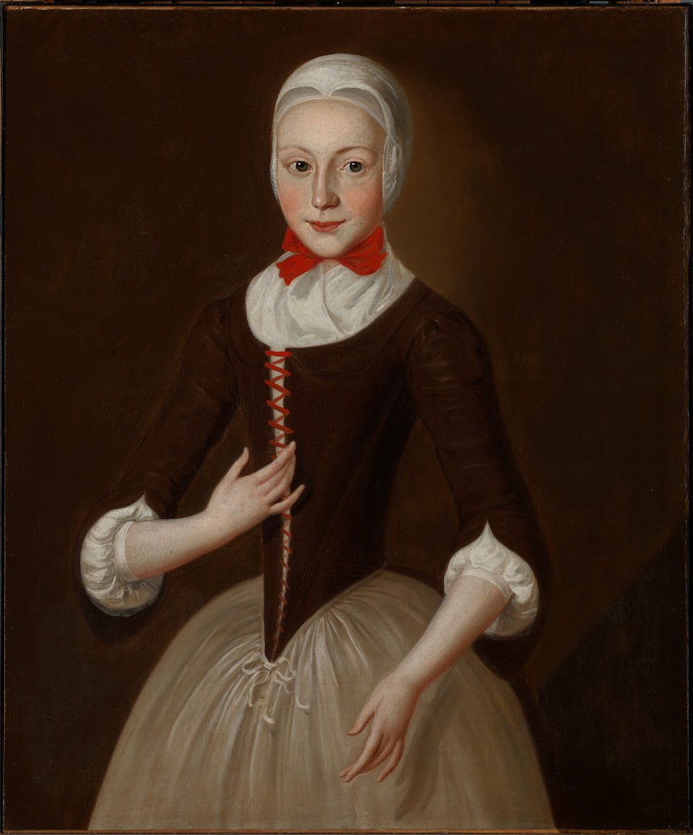 Young Moravian Girl Ca 1755 1760