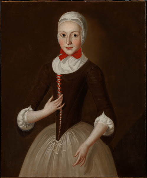 Young Moravian Girl Ca 1755 1760