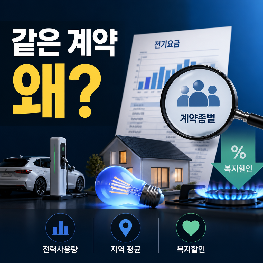 전기요금 비교할 때 같은 계약종별끼리 봐야 하는 이유