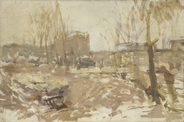 Bouwterrein aan de De Clercqstraat c 1880   c 1923