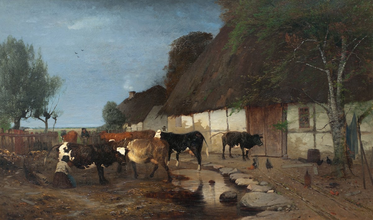 Farmstead in Skåne 1875