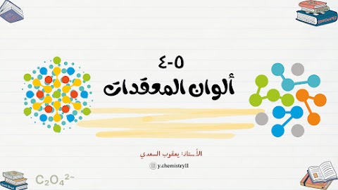 ملخص شرح درس ألوان المعقدات - كيمياء الصف 12 الفصل 2