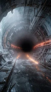 Abandoned Subterranean Particle Accelerator Arctic Ice Wallpaper