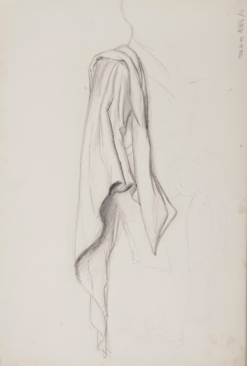 szkic draperii 1883 1886