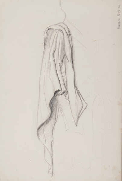 szkic draperii 1883 1886