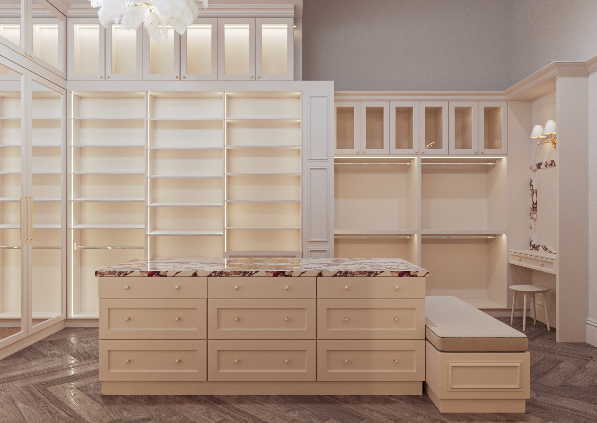 Primary Closet Island