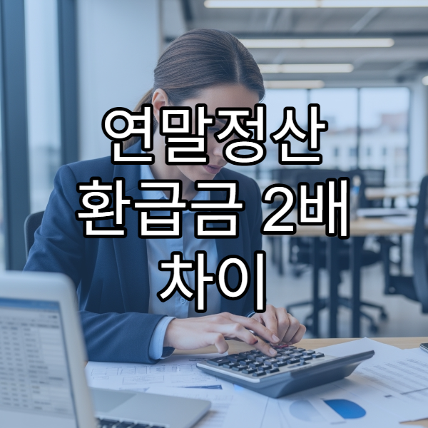 연말정산 환급금 2배 차이 나는 공제 전략 공개