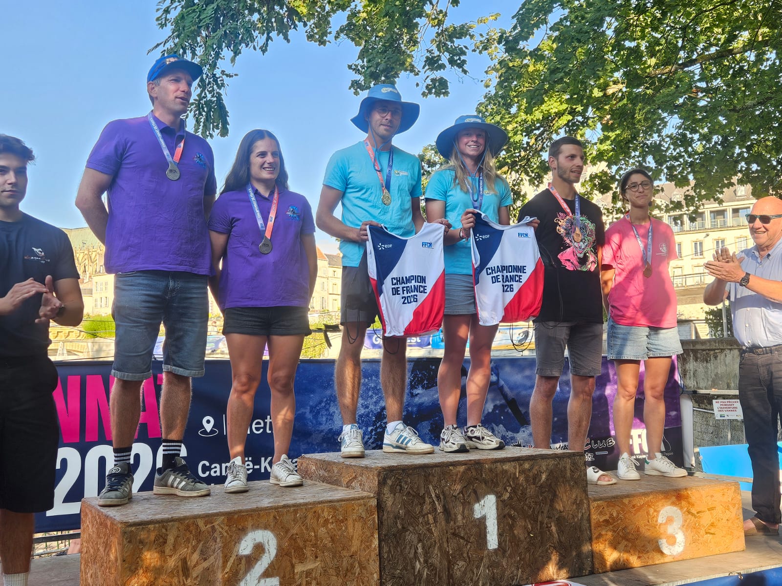 Podium C2 Mixte Nicolas Ducrocq et Emma Pouilly