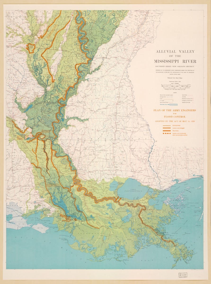 Alluvial Valley Of The Mississippi River 1930