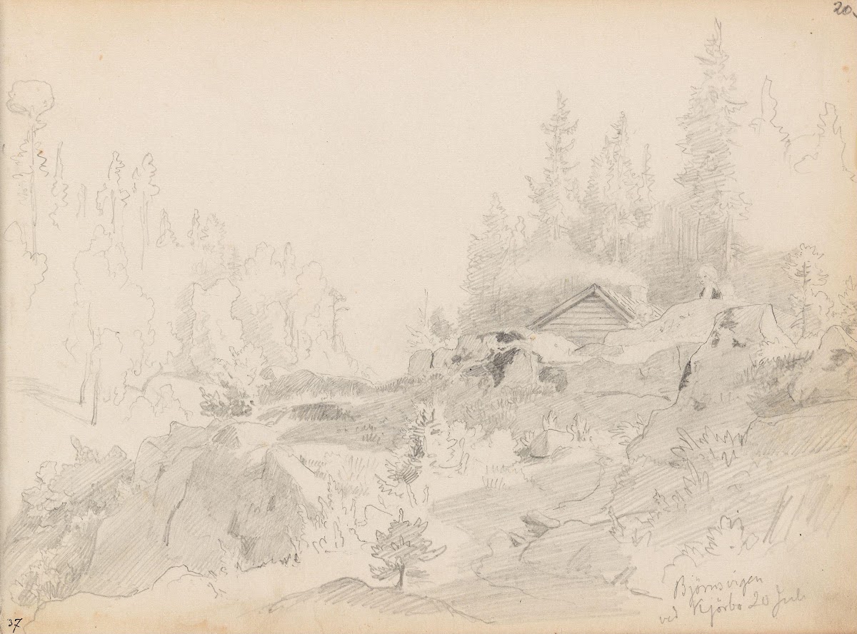Bjørnsvika ved Kjørbo 1854