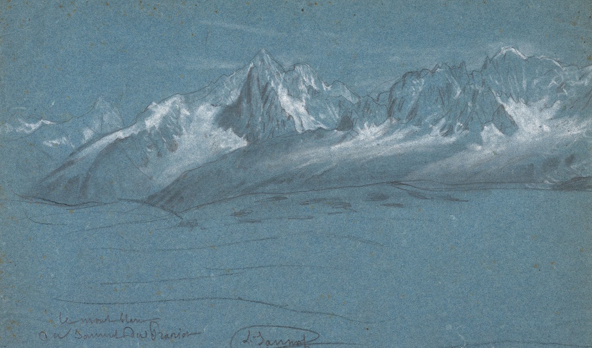 Vue Du Massif Du Mont Blanc Depuis Le Sommet Du Prarion Chamonix