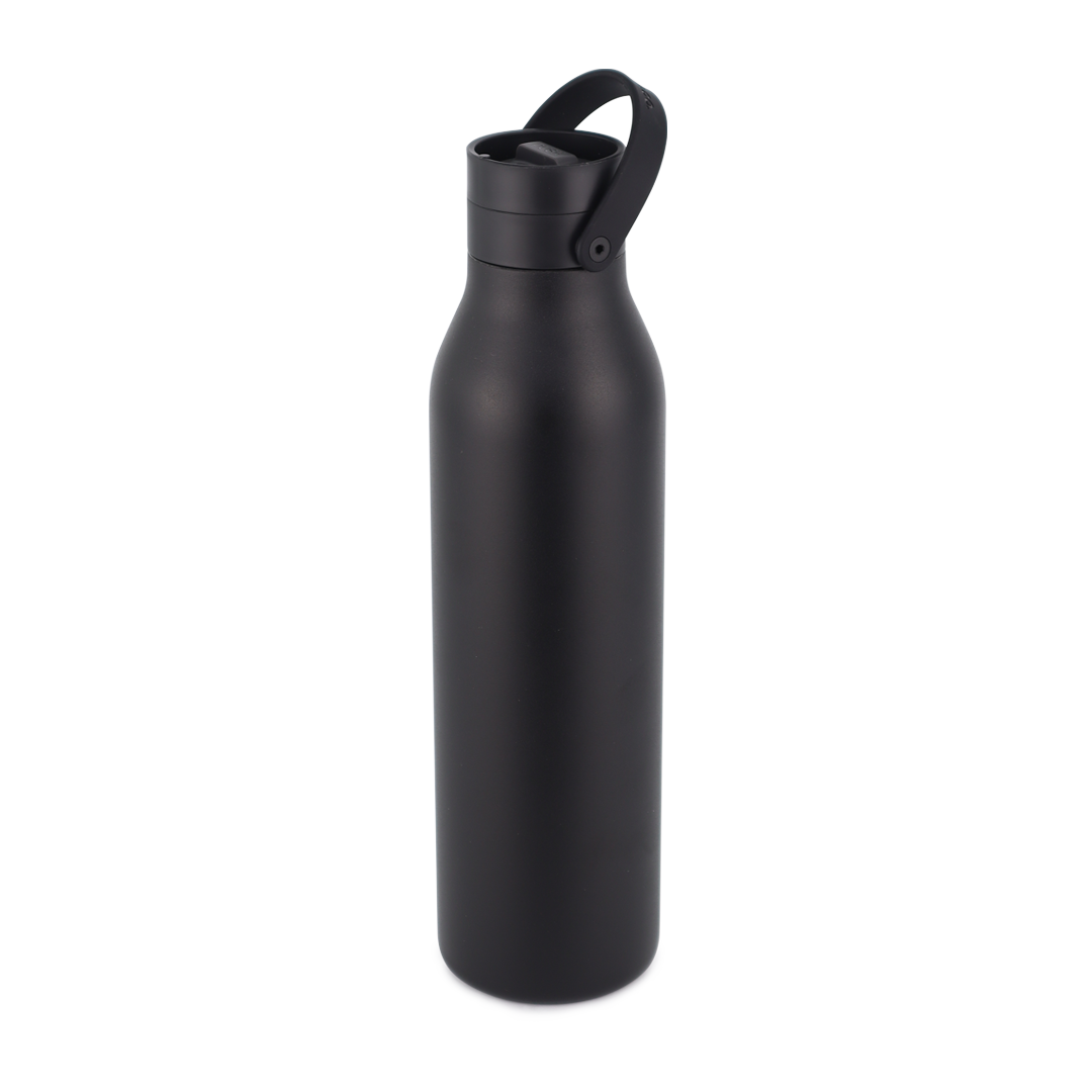 Recycled Stainless Steel Bottle 750ml Coated Ink Black
