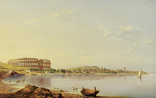View Of Pula With The Roman Arena Istria