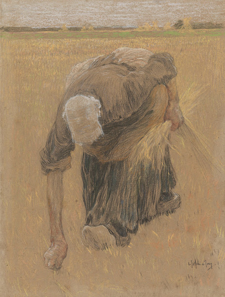 Arenlezende vrouw 19th century