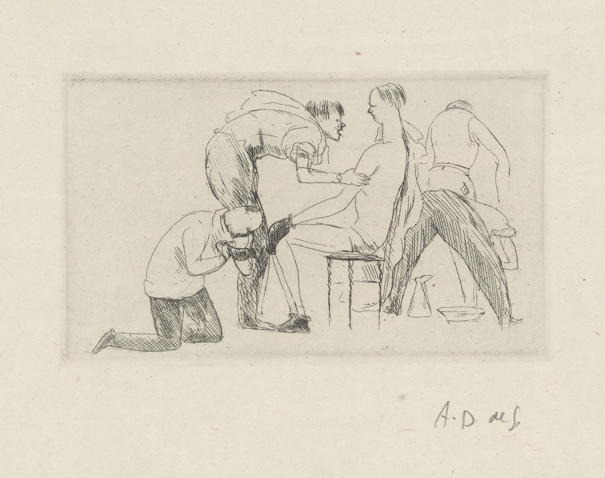 Tableau de la boxe illustré de 29 gravures à leau forte pl 38 1923