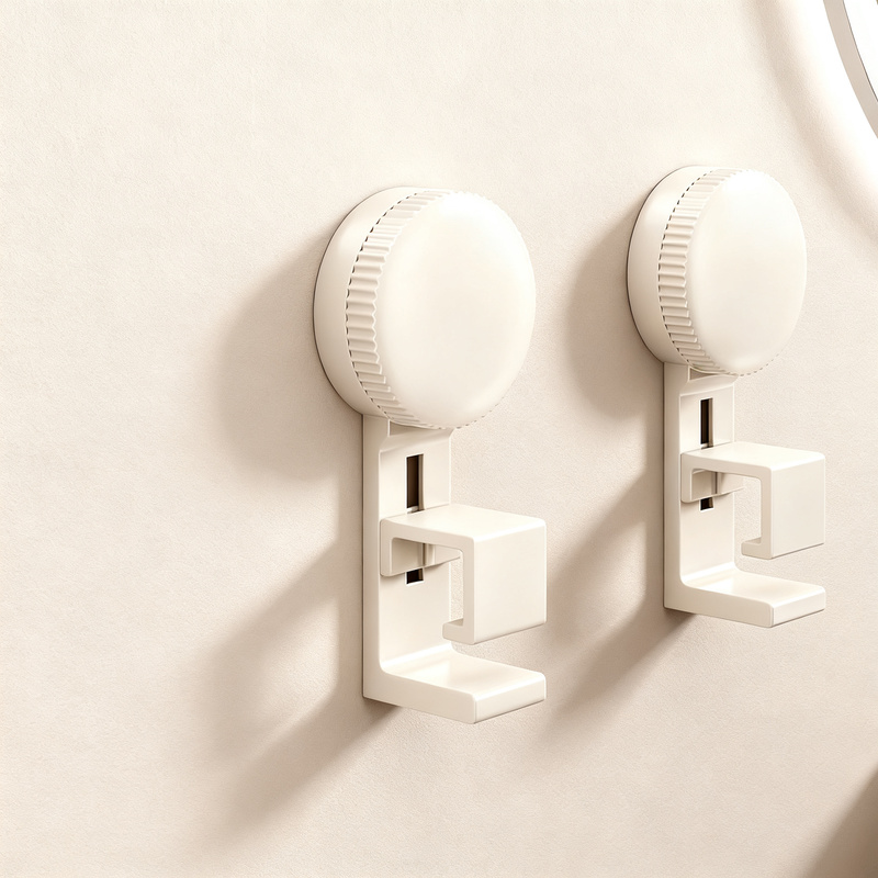 Suction cup sink hook, wall-mounted