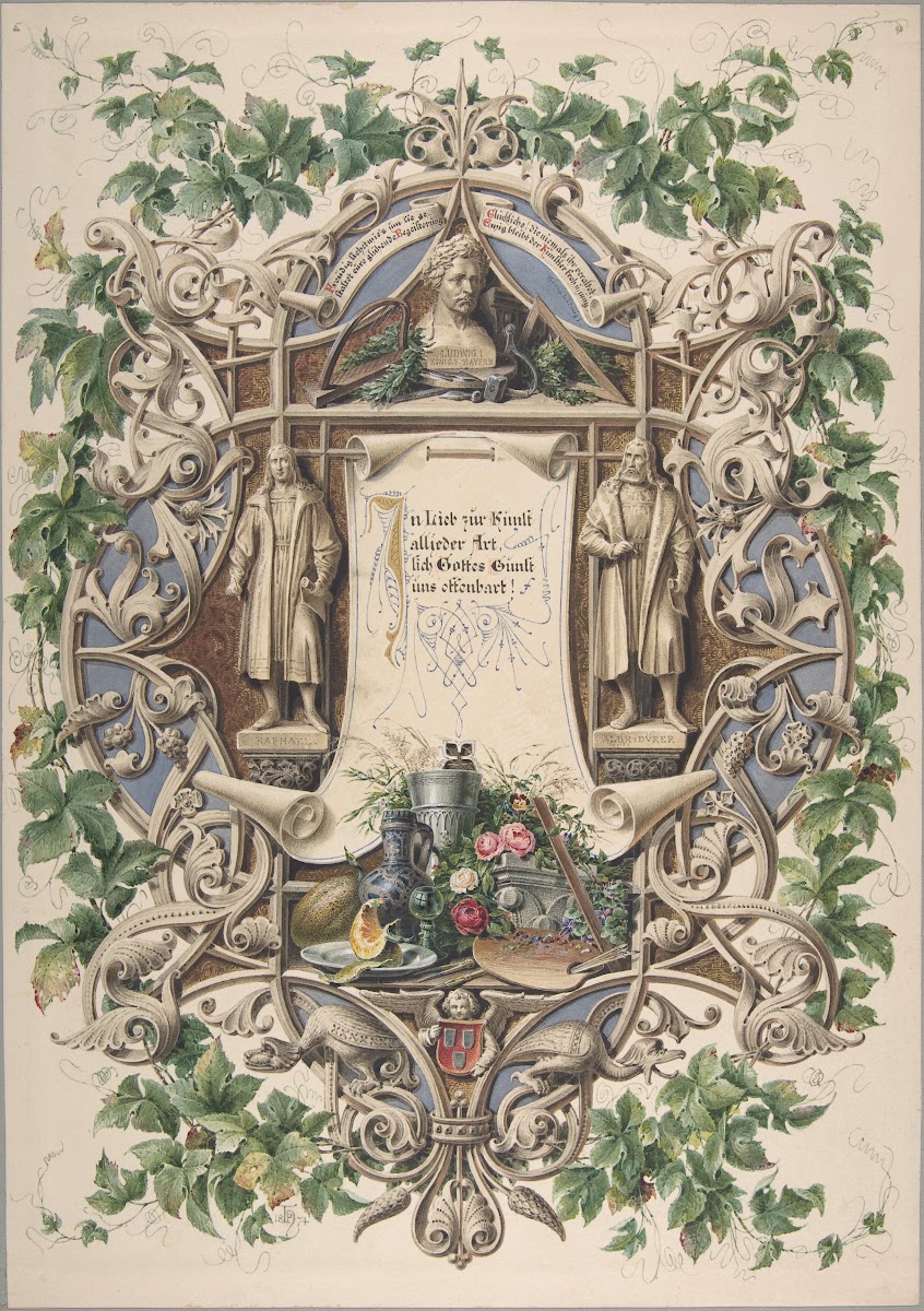 Homage From Bavarian Artists To King Ludwig I 1874