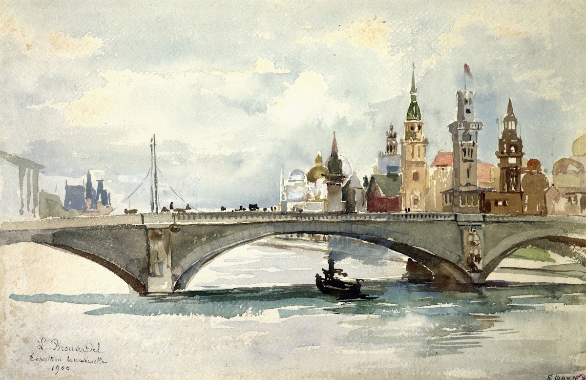 Exposition de 1900 le pont de lAlma 1900