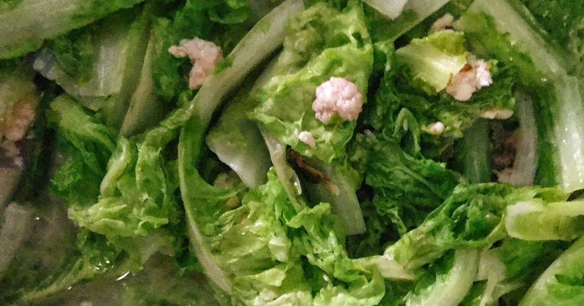 Lá cải thảo xào cá thu