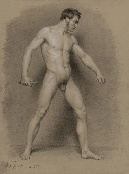 Standing male nude 1839