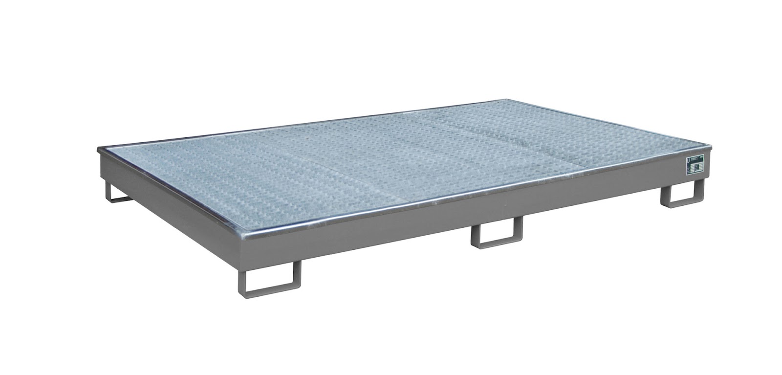 Stellingopvangbak met PE-binnenbak Stellingopvangbak RW-GR 2200-1 PE, gelakt, Muisgrijs