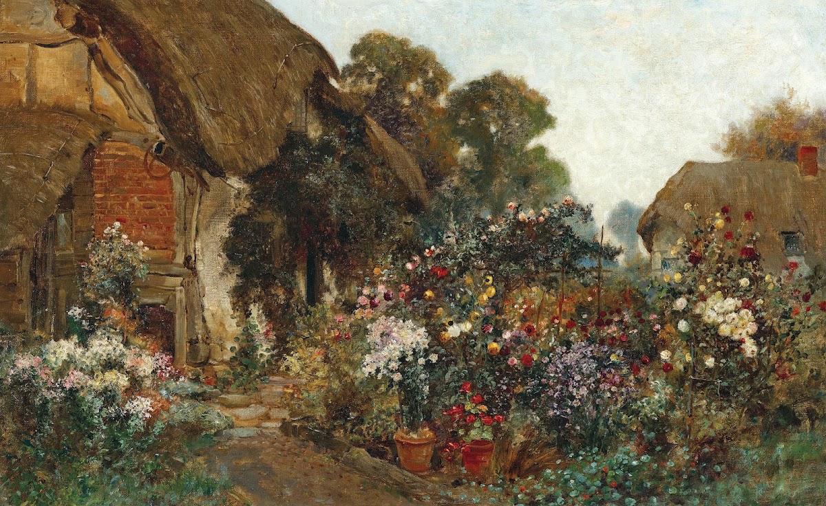 A Rustic Garden in Blossom