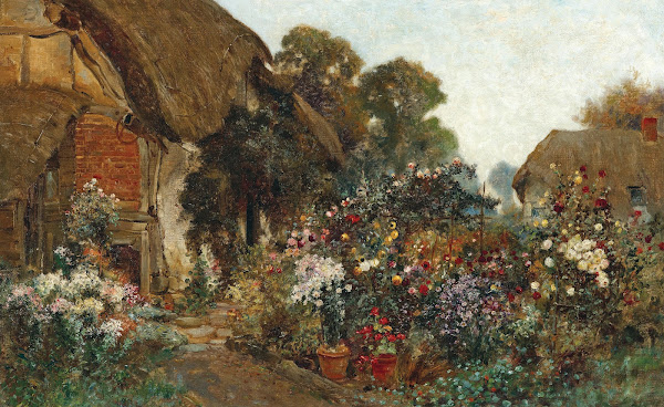 A Rustic Garden in Blossom