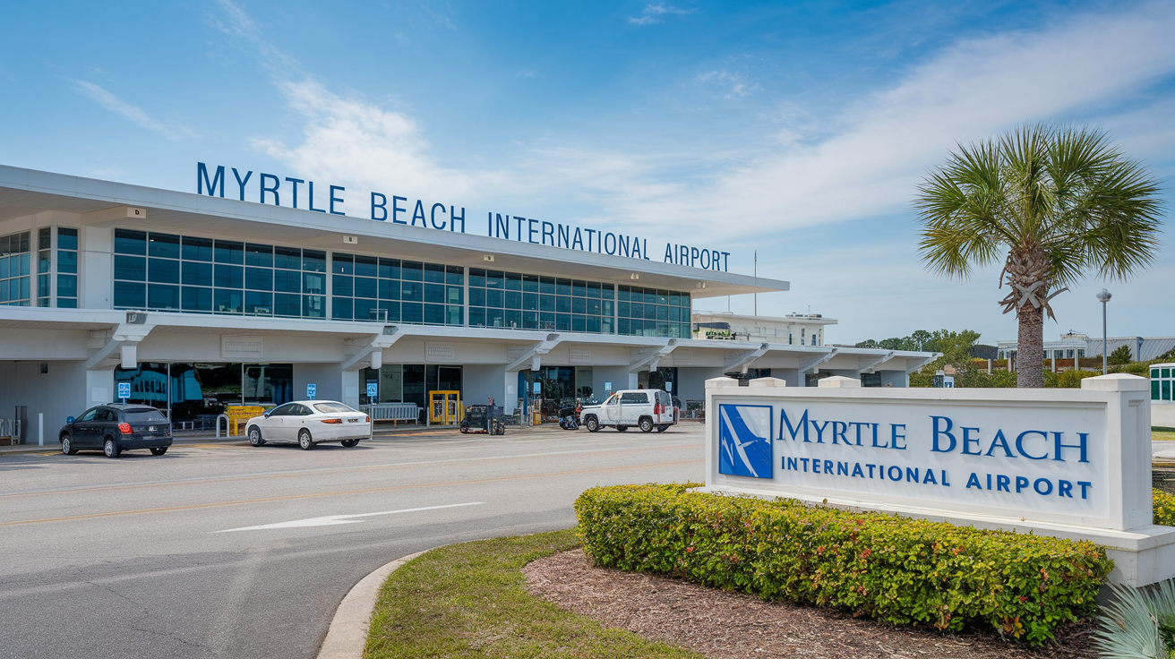 Distance from Myrtle Beach Airport to North Myrtle Beach