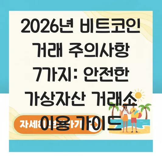 비트코인 거래 시 주의사항 및 안전한 가상자산 거래소 이용 가이드 대표 이미지
