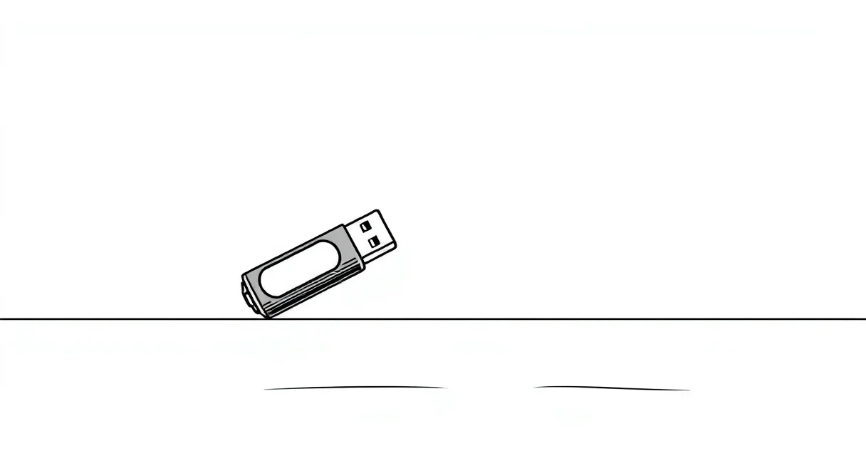 대용량 외장하드 데이터 복구 방법 USB 메모리와 열쇠 이미지
