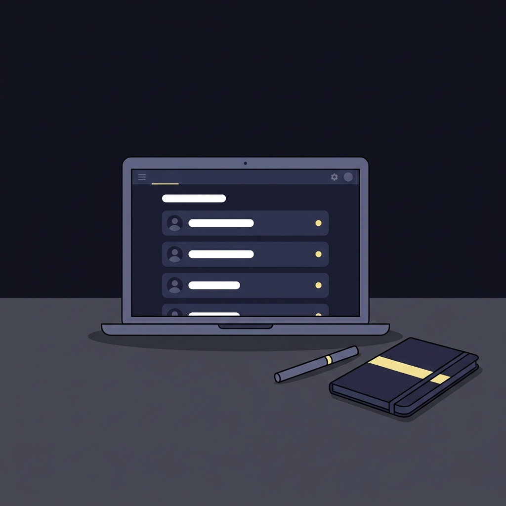 Minimal 2D vector illustration of a laptop showing a public leaderboard with a pen and notebook beside it in Funded Plays colors 1bettor sports