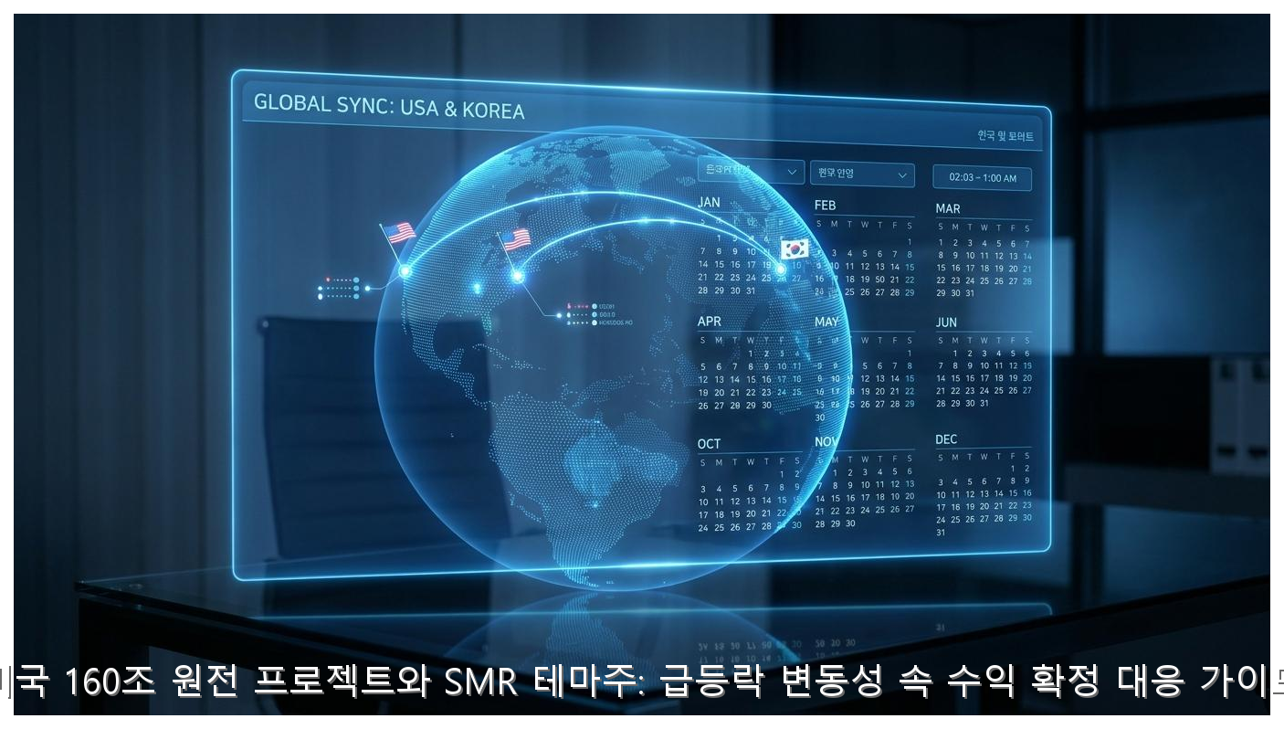 미국 160조 원전 프로젝트와 SMR 테마주: 급등락 변동성 속 수익 확정 대응 가이드 핵심 안내 및 분석 인포그래픽 (8)