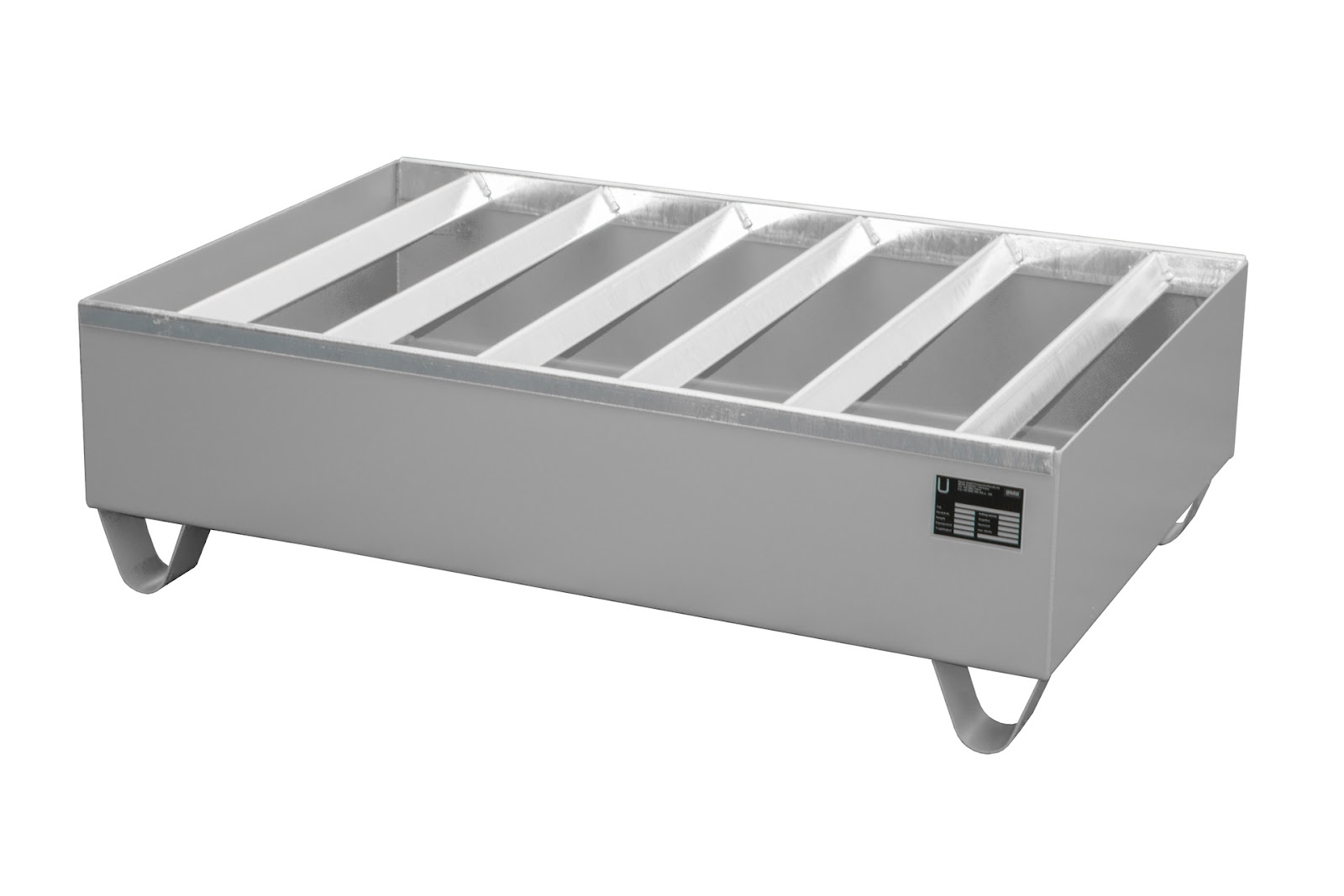 Profielopvangbak PW 200-2, gelakt, Muisgrijs