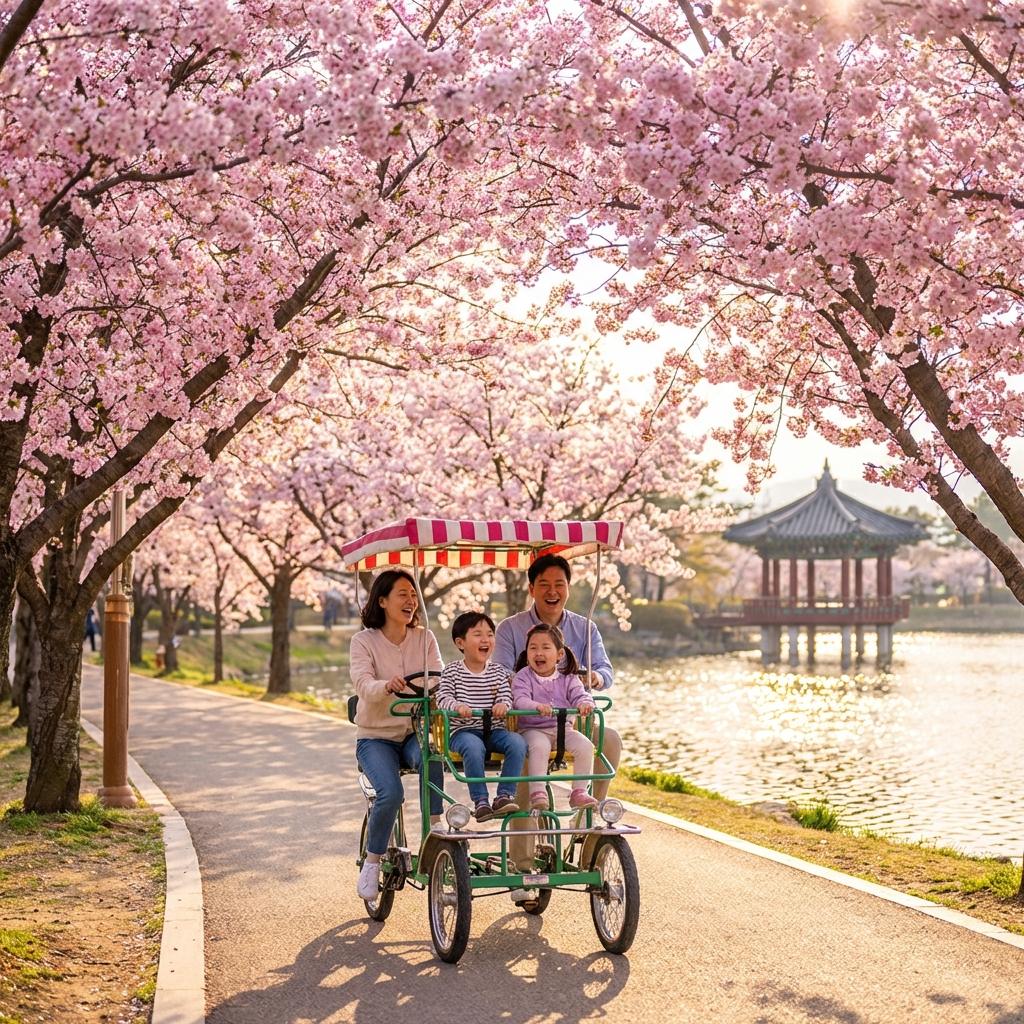 3. 핑크빛 드라이브 코스: 보문단지 호수길