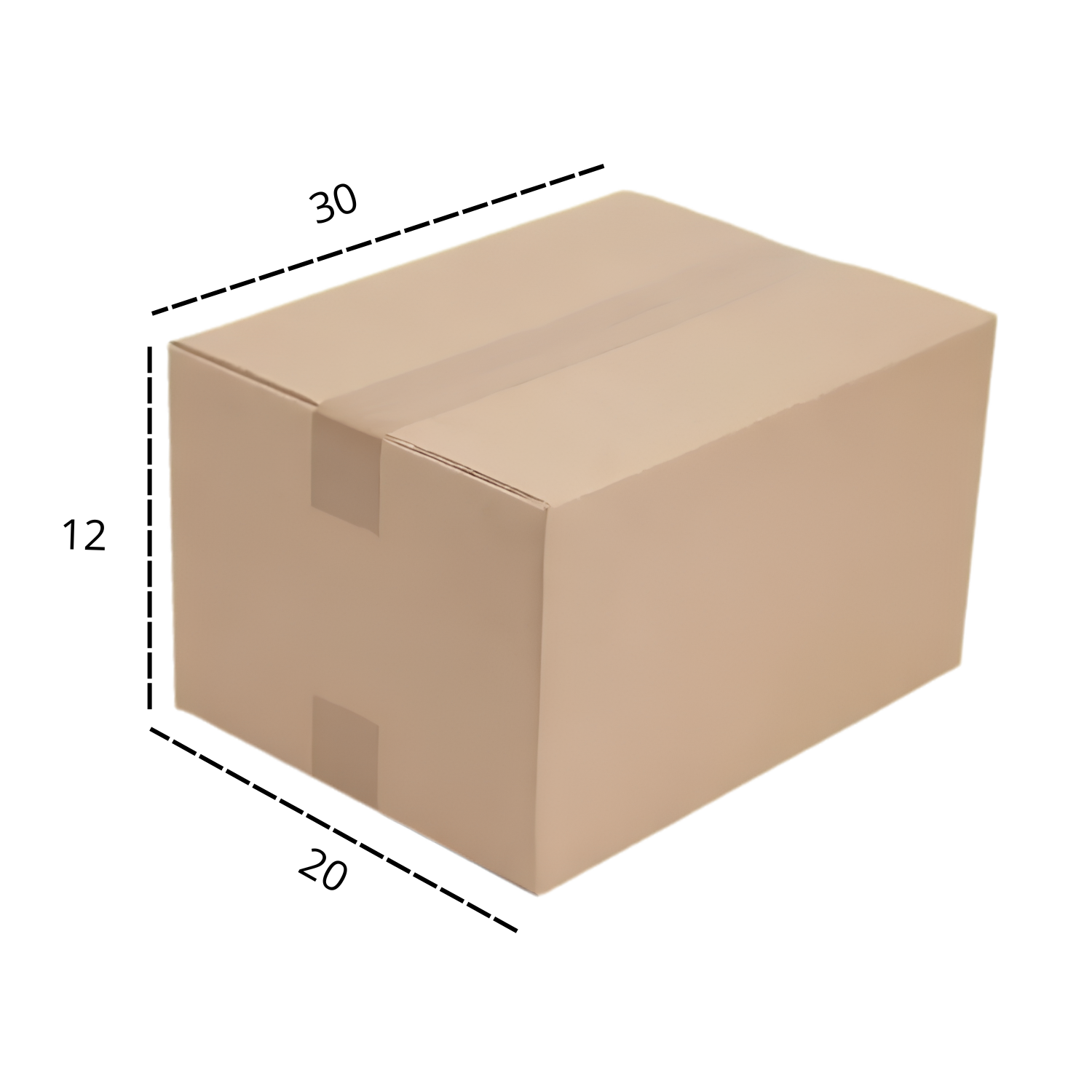 Caja de Carton Microcorrugado 12x20x30 Cm Pack 50 Unidades