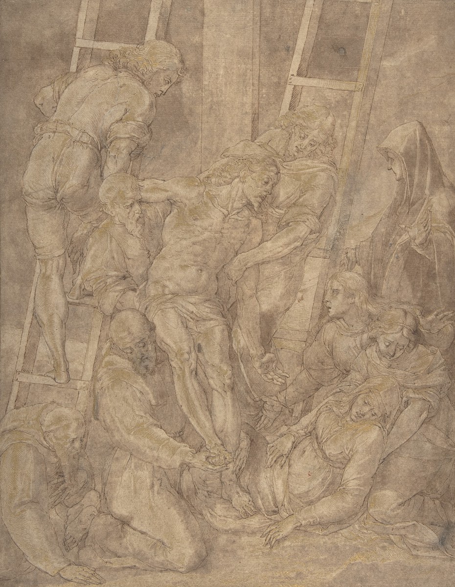 The Descent from the Cross with Saint Francis and Another Friar 1619