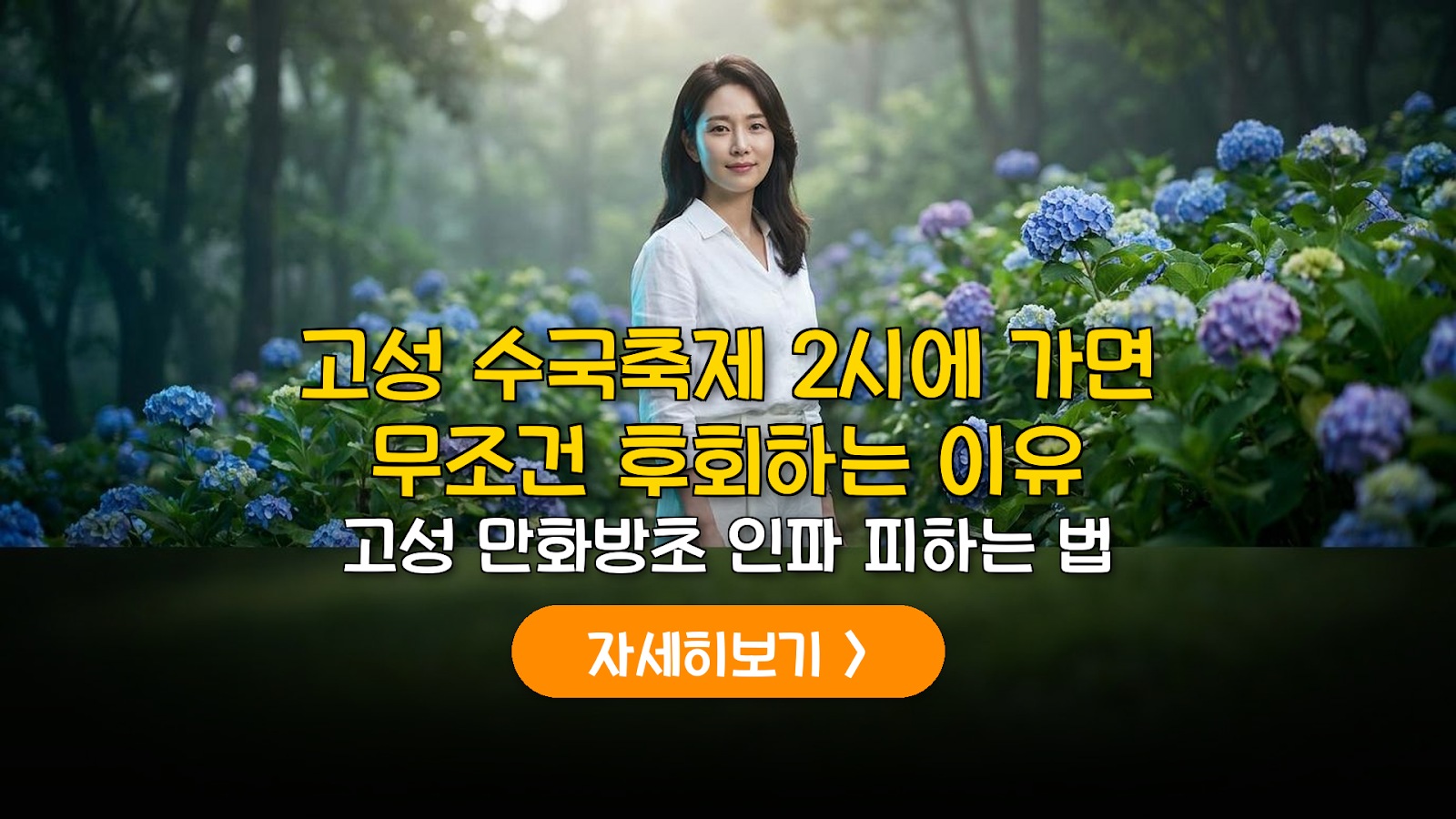 고성 만화방초 수국 개화 현황 및 1인 예산 가이드