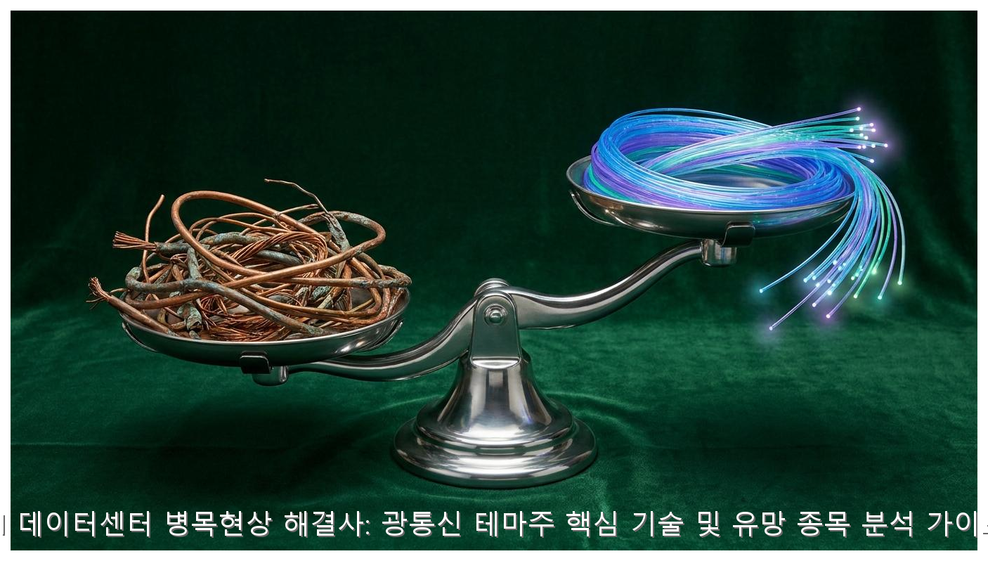 AI 데이터센터 병목현상 해결사: 광통신 테마주 핵심 기술 및 유망 종목 분석 가이드 핵심 안내 및 분석 인포그래픽 (5)