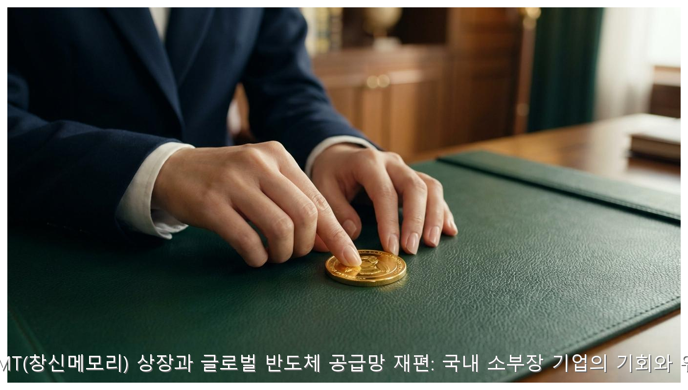 중국 CXMT(창신메모리) 상장과 글로벌 반도체 공급망 재편: 국내 소부장 기업의 기회와 위기 분석 핵심 안내 및 분석 인포그래픽 (5)