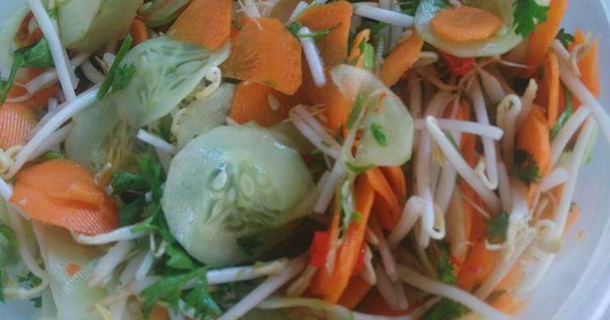 Nôm dưa chuột cà rốt giá đỗ
