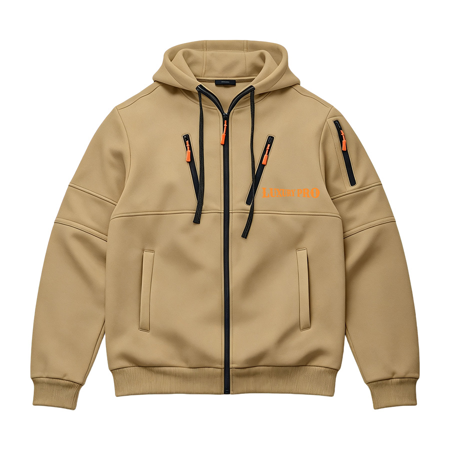 2D‑Diagonal Multi‑Zip Sweatshirt‑Heng Sweatshirt