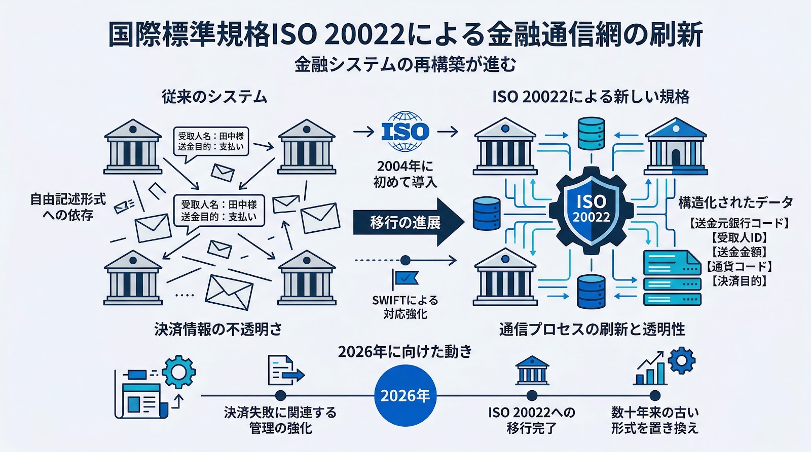 国際標準規格ISO 20022による金融通信網の刷新