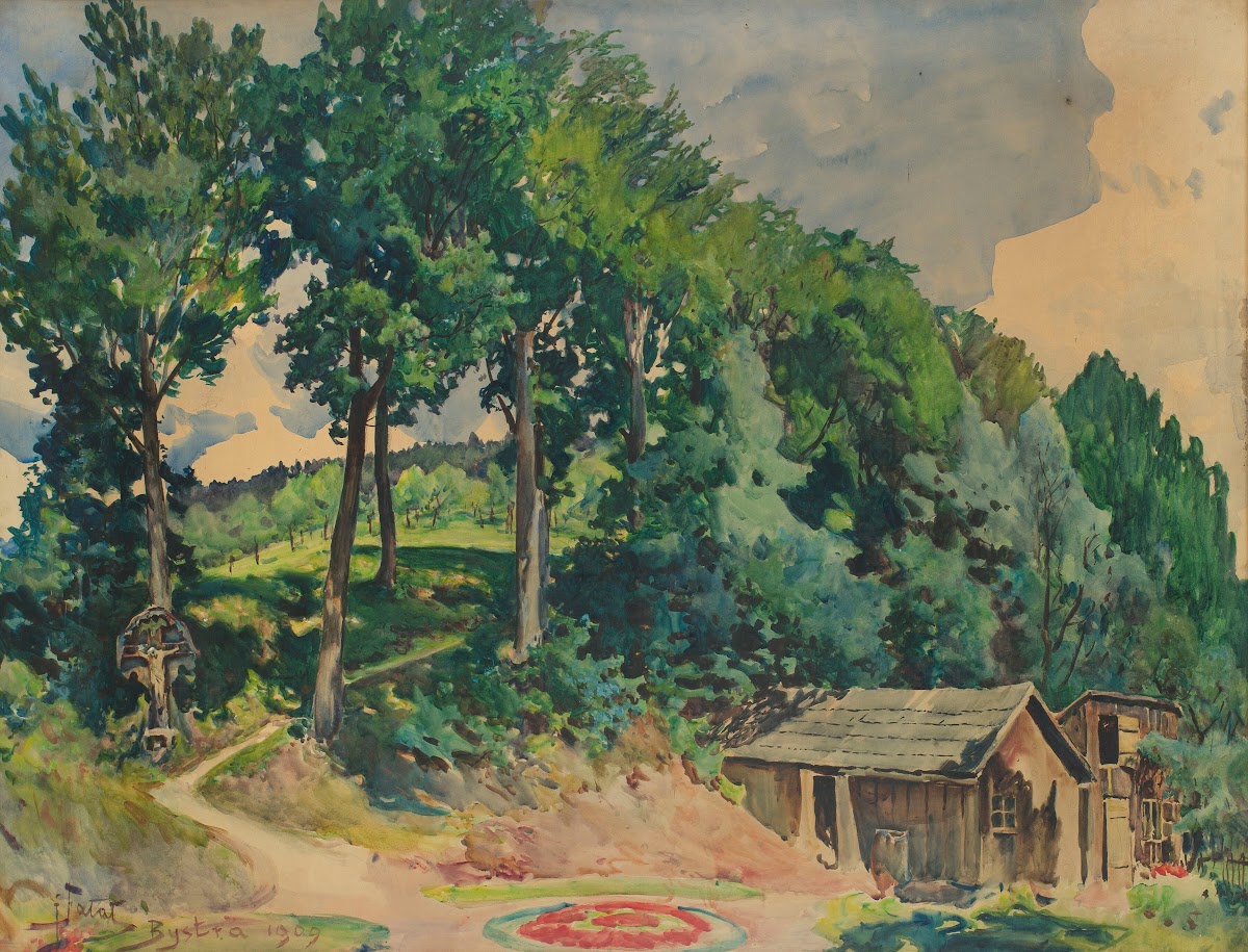 Garden in Bystra 1909
