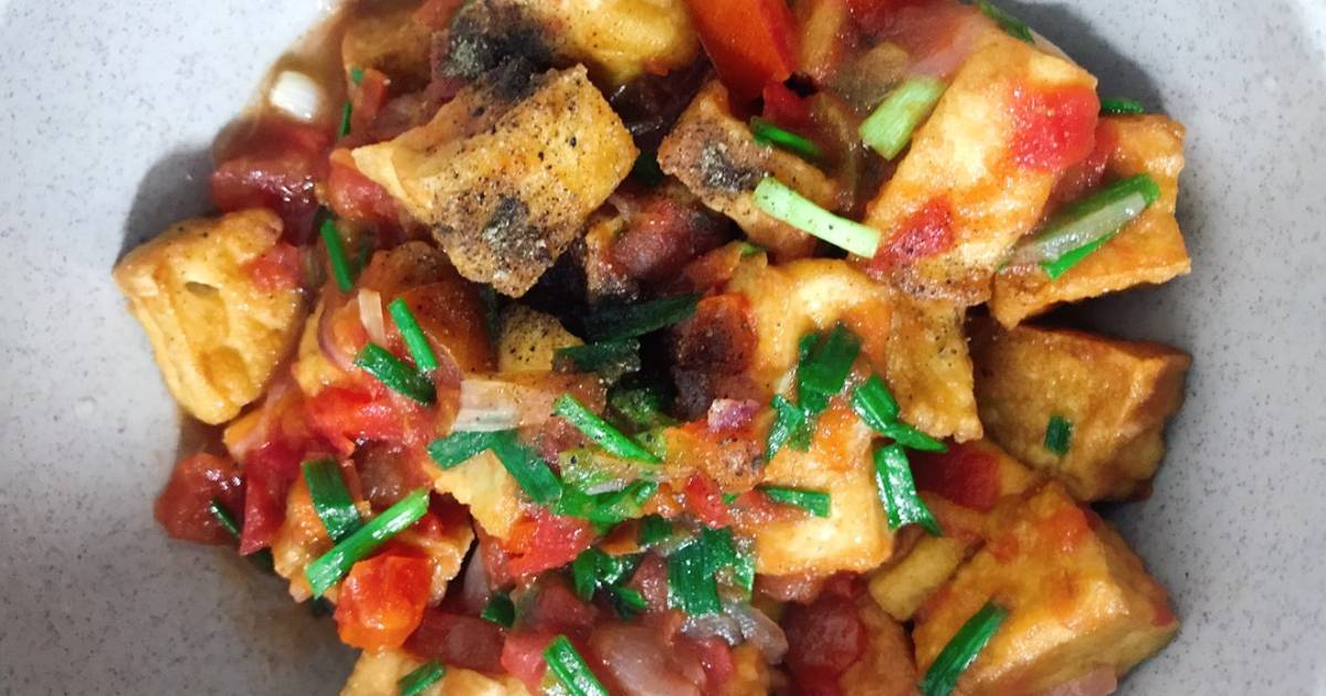 Đậu hũ xốt cà