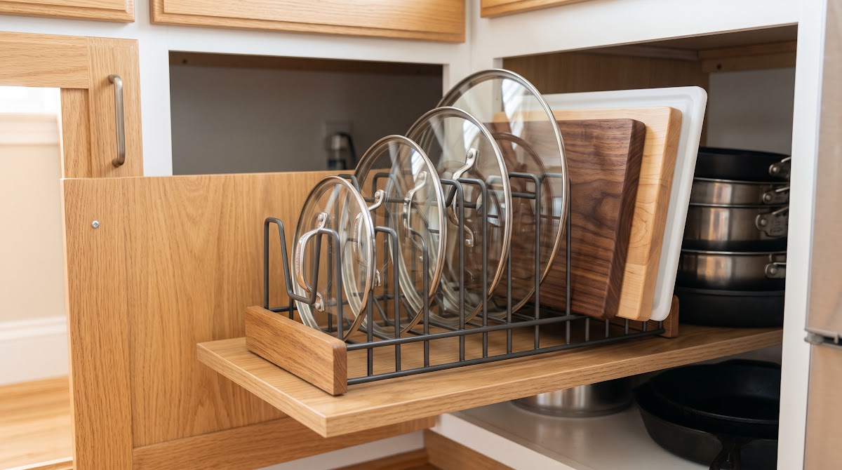 Best Pot Lid Organizers for Kitchen Cabinets (2026) - BEST COMPACT — IN CONTEXT