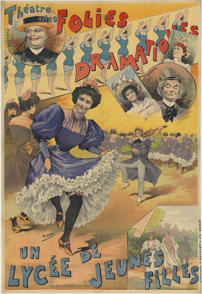 Théatre des Folies Dramatiques Un lycée de jeunes filles avec Maugé Berthe Legra