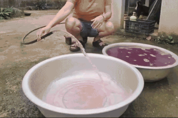 Cận cảnh nước giếng khoan dùng cho sinh hoạt ở Thanh Hóa chuyển màu tím bất thường - Tạp chí Thương Gia