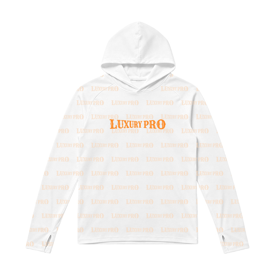 AOP ECL Raglan Sleeve 3‑Panel Hooded T‑Shirt- Ice Silk